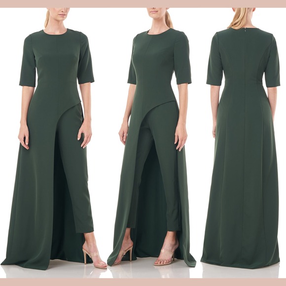 NEW $308 Unger [ 10 ] Davina Maxi‎ Walk-Through Jumpsuit...